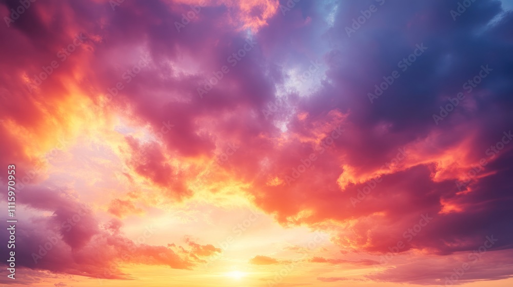 Fototapeta premium Vibrant Sunset Sky