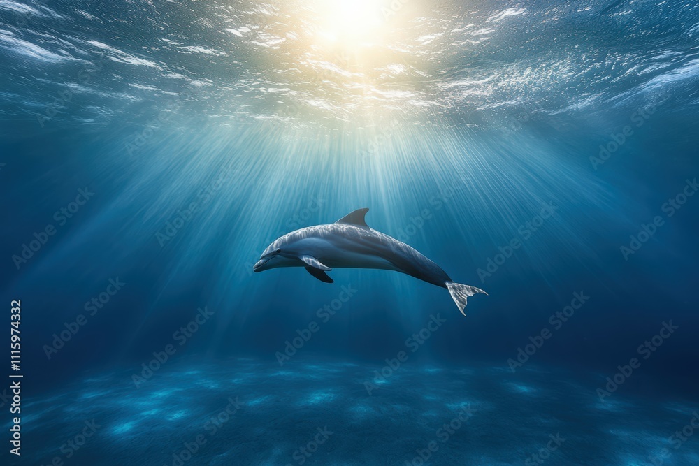 Fototapeta premium kids-boy and girl- watching fishes in aquarium. Beautiful simple AI generated image