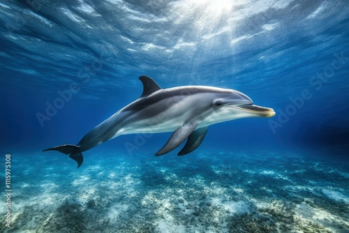 Wallpaper Mural kids-boy and girl- watching fishes in aquarium. Beautiful simple AI generated image Torontodigital.ca