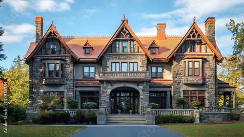 Shingle Style Water View Home with Copper Accents, Watch Hill Estate photo