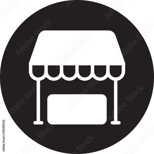 shopping store line icon