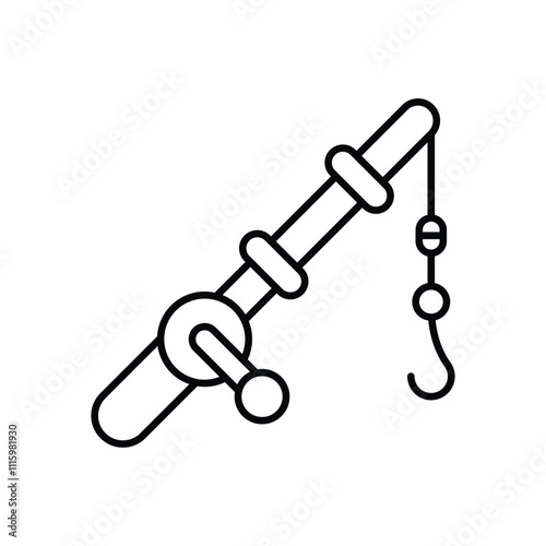 Fishing Rod vector icon