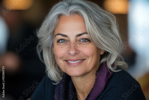 Close-up image of casual woman using laptop at home office desk.. Beautiful simple AI generated image