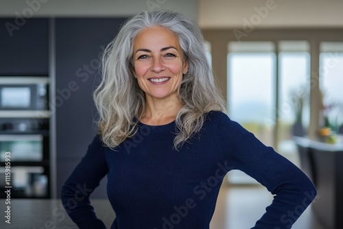 A young blonde woman with shoulder-length hair, a shocked expression, generative AI. Beautiful simple AI generated image