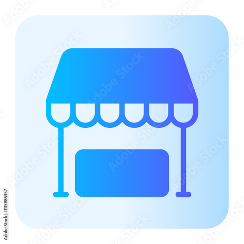 shopping store gradient icon