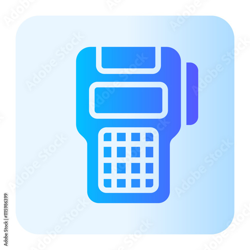 card machine gradient icon