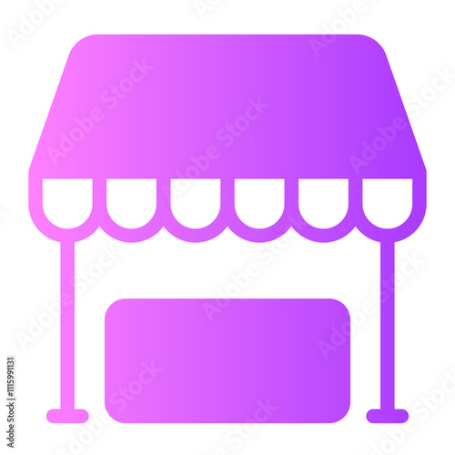 shopping store gradient icon