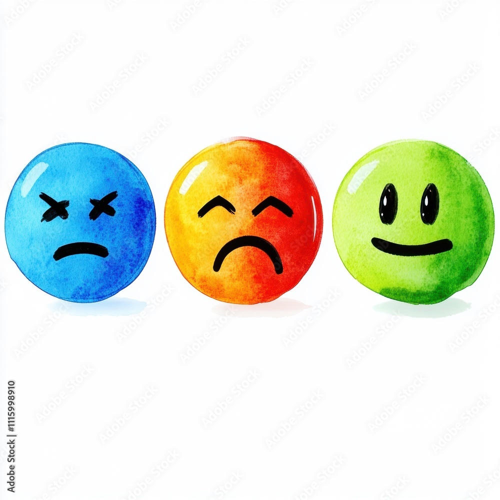 Fototapeta premium Exploring emotions through colorful expressions in art abstract imagery digital medium creative environment vibrant viewpoint