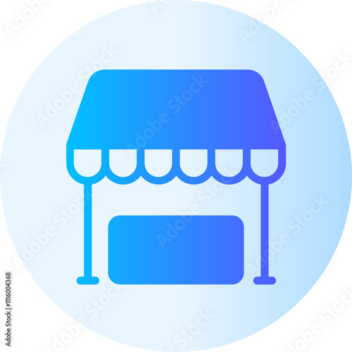 shopping store gradient icon
