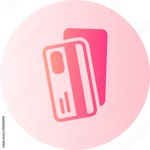 credit card gradient icon