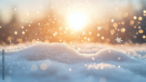 Delicate snowflake showcasing intricate details on a winter day