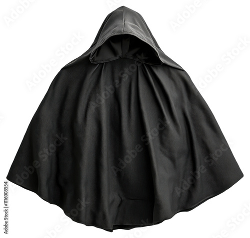 PNG Black hooded cloak photo