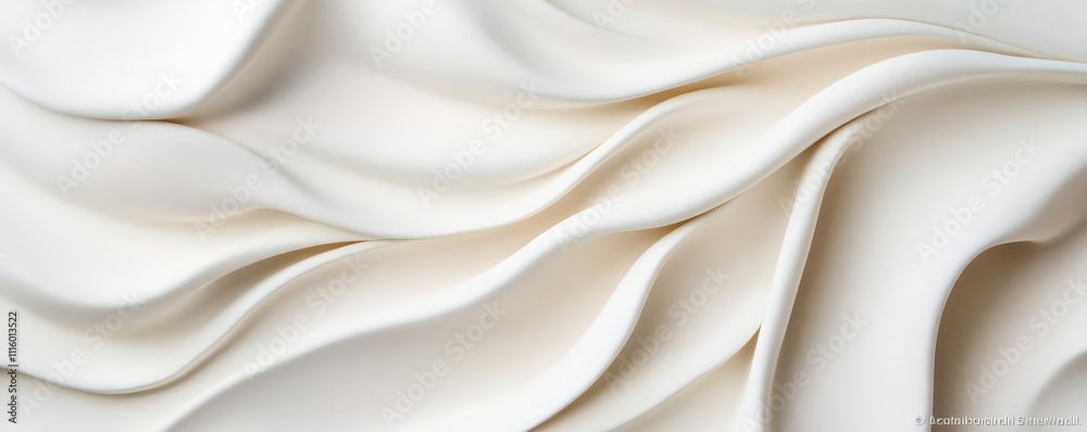 Obraz premium Plaster abstract sculpture of flowing fabric, mimicking softness in a hard medium