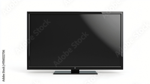 A black flat-screen television. photo