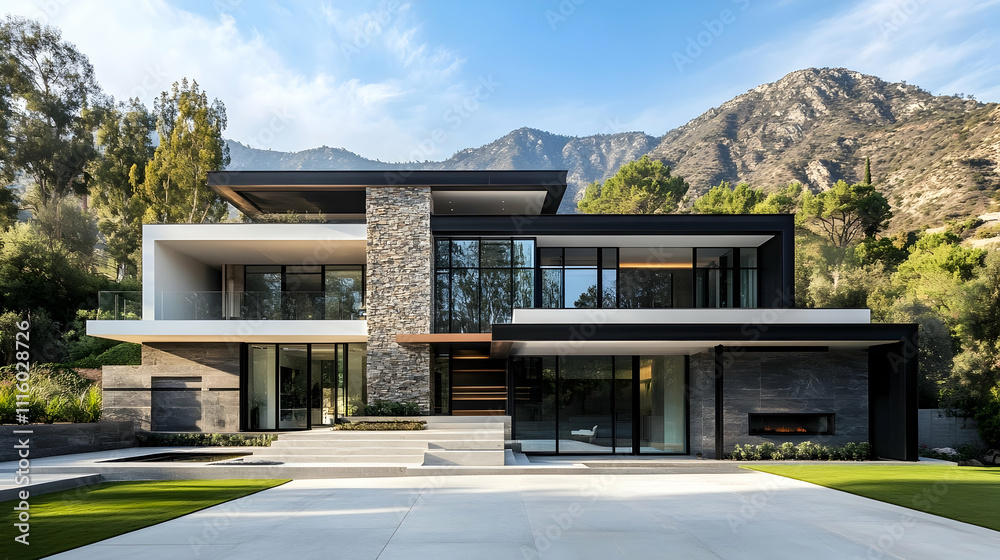 Modern Mountain Glass Home with Snow Peak Views, Park City Summit Estate Modern Mountain Glass Home with Snow Peak Views, Park City Summit Estate