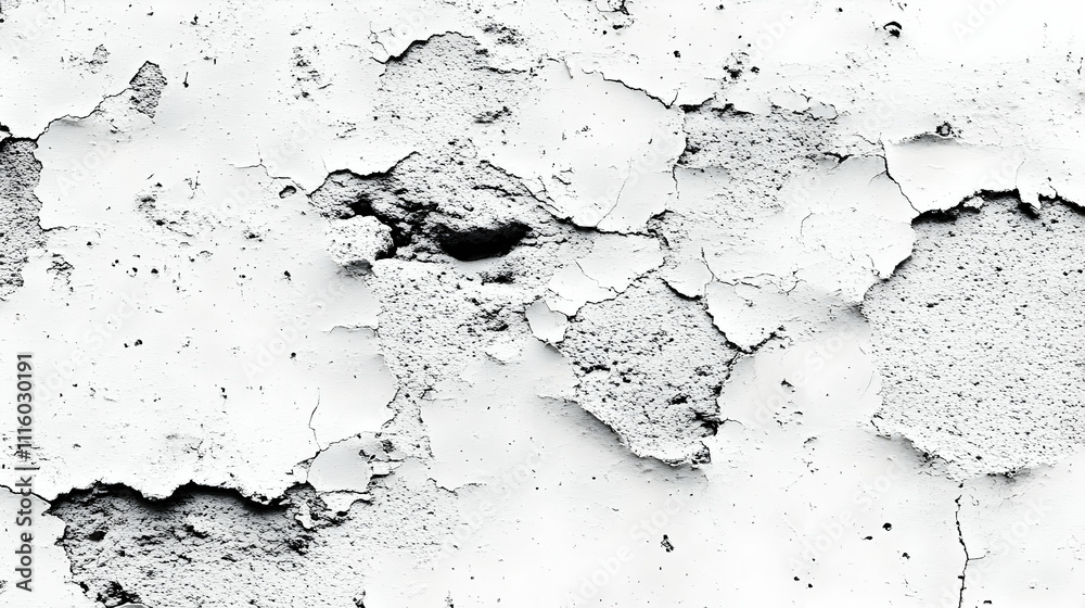 Obraz premium White Peeling Paint Texture Background