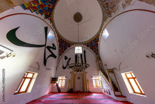 Obraz na płótnie Ismail Bey Mosque and Complex is in Kastamonu, Turkey. w salonie