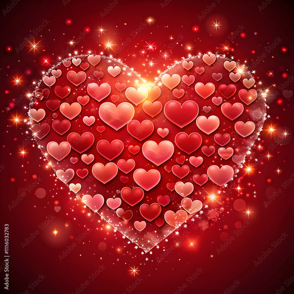 Background with hearts for valentine's day Background with hearts for valentine's day