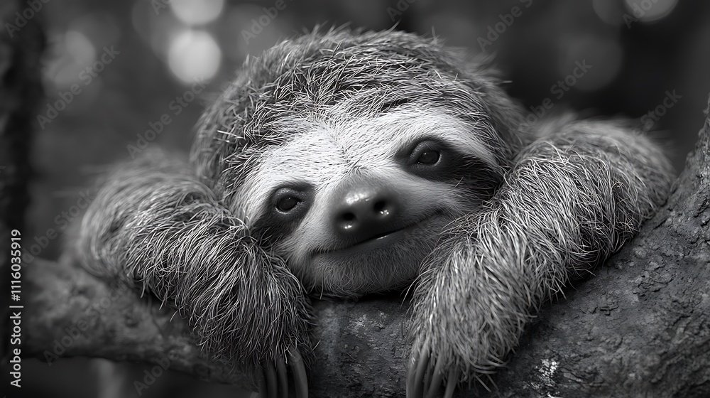 Fototapeta premium Pencil detailed wildlife illustration of standing koala hand drawn masterpiece