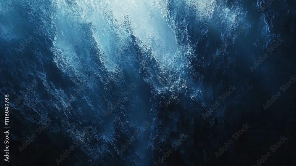 Obraz premium Blue abstract wall design. Generative AI