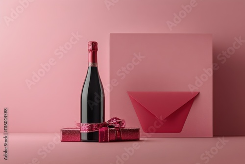 Gift idea for celebrations featuring wine and elegant packaging