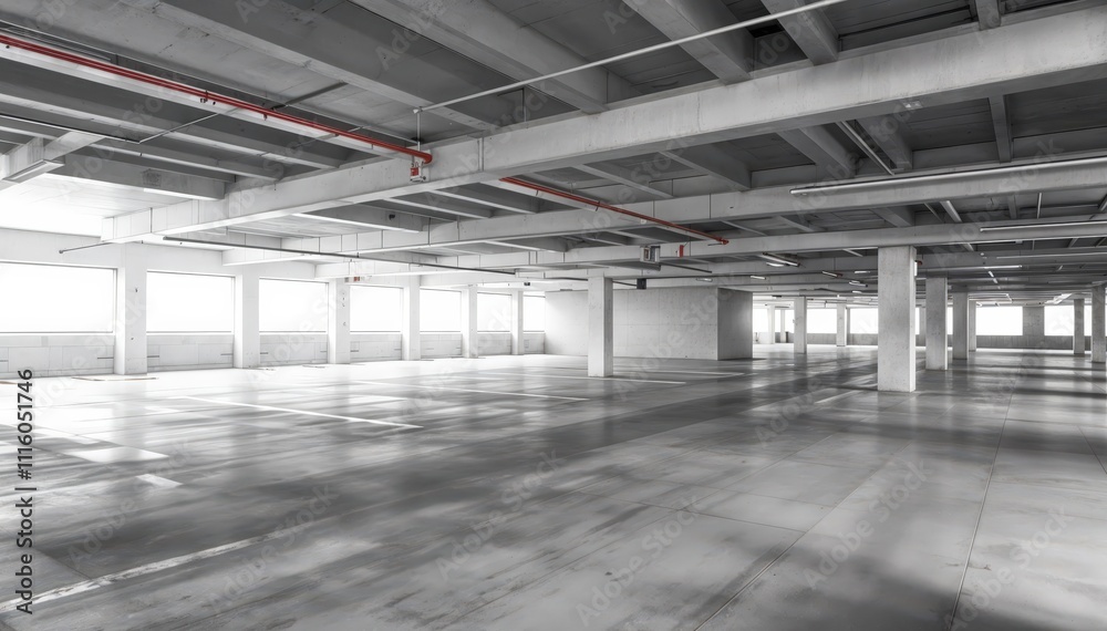 Obraz premium Empty parking