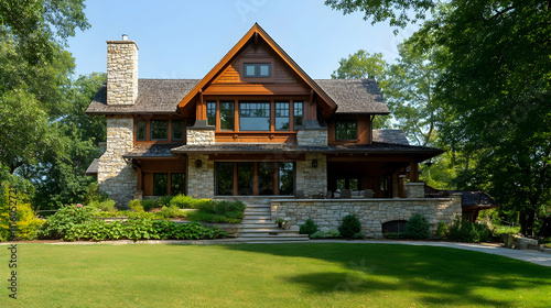 Wallpaper Mural Craftsman Estate Home with River Views and Stone Walls, Portland Heights Estate Torontodigital.ca