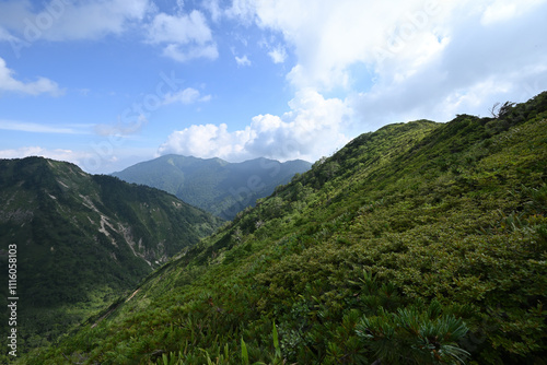 Climbing Mt. Shirasuna, Gunma, Japan photo