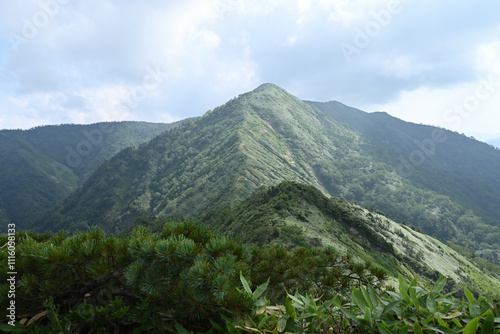 Climbing Mt. Shirasuna, Gunma, Japan photo