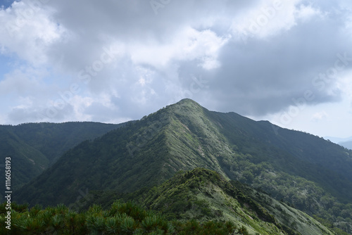 Climbing Mt. Shirasuna, Gunma, Japan photo