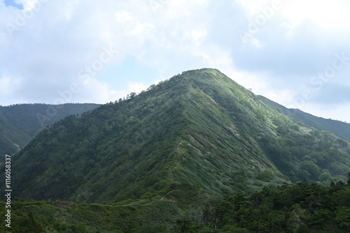 Climbing Mt. Shirasuna, Gunma, Japan photo