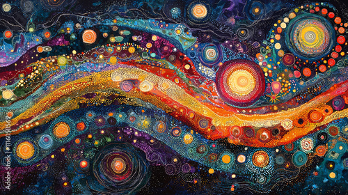 Aboriginal Dreamtime Art: A Tribute to Culture. Generative AI