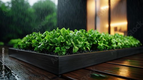 Smart Garden Hydration Innovative Solutions for Maintaining Lush Seasonal Gardens Throughout Summer's Heat Concept images showcase efficient watering systems, drought-resistant plants, and smart