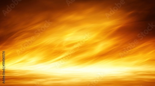 Fiery Sunset: A Blazing Horizon