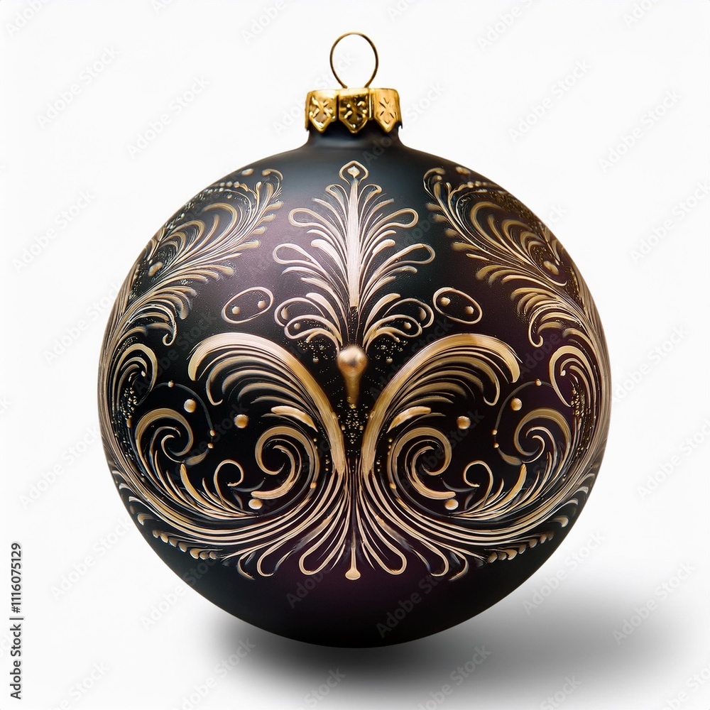 christmas ball on white christmas ball on white