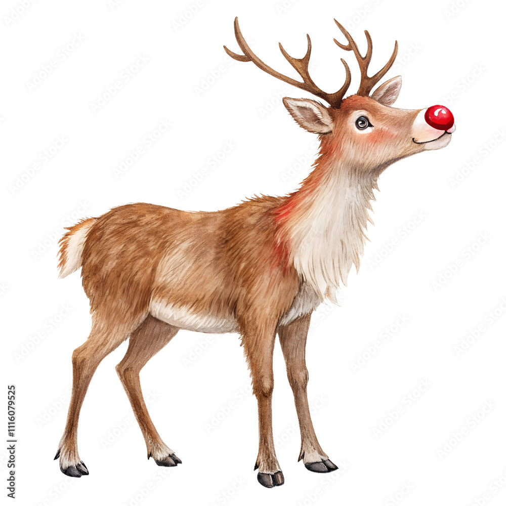 Obraz premium deer isolated on white background