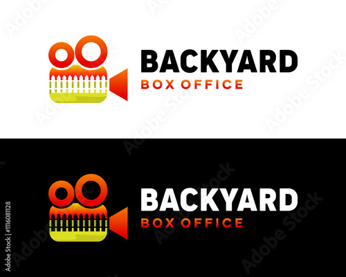 Box office movie video logo design.

