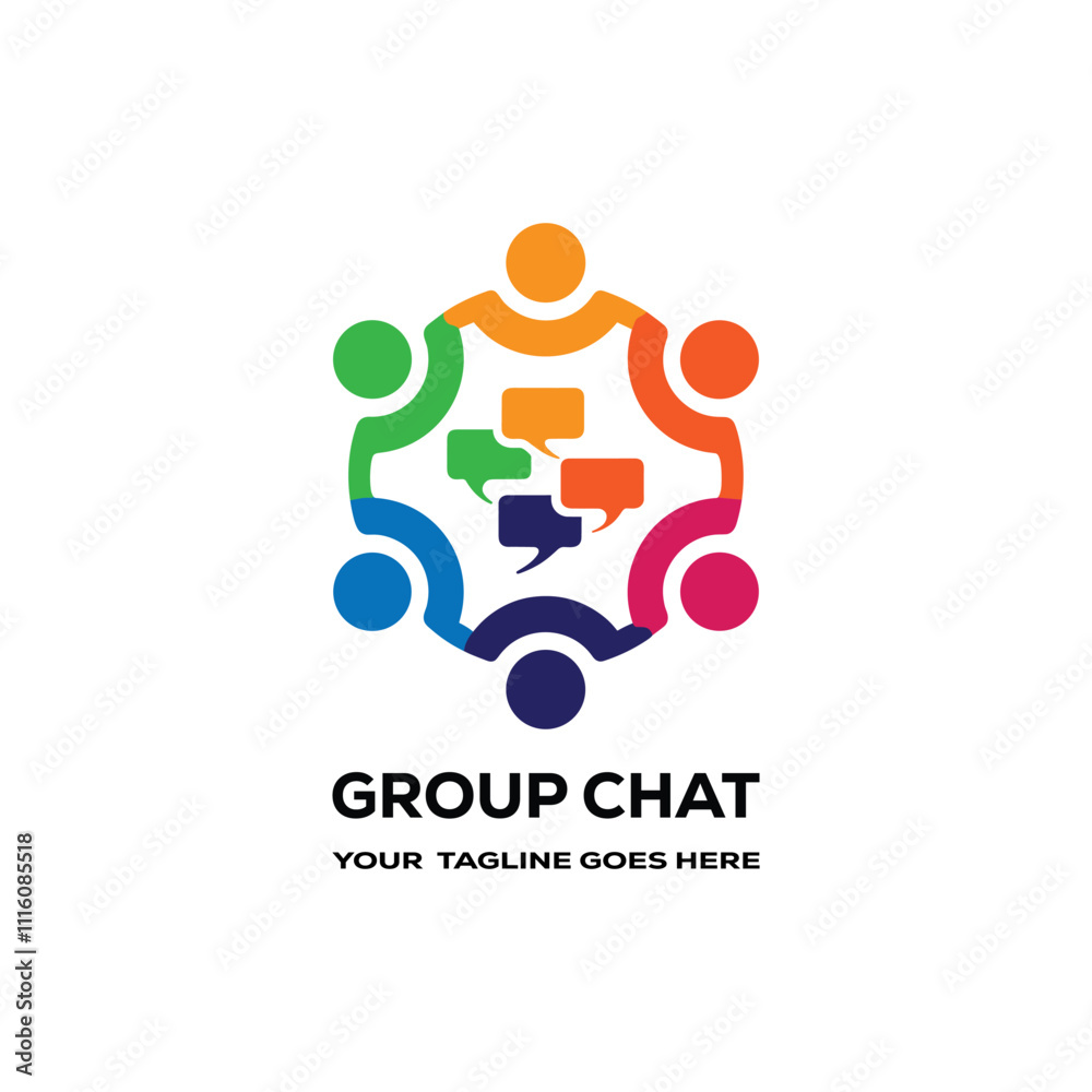 group chat Logo Template Design group chat Logo Template Design