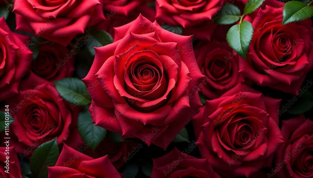 Fototapeta premium red roses background