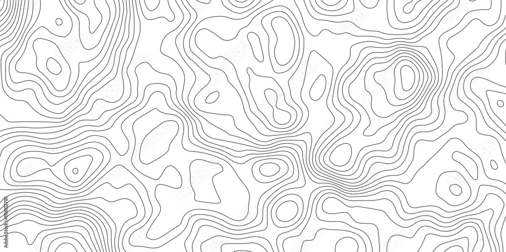 Fototapeta premium Topographic map patterns, topography line map. Vintage outdoors style. Topographic Map Seamless Pattern. Vector Background.