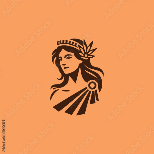 Beauty athena goddess logo