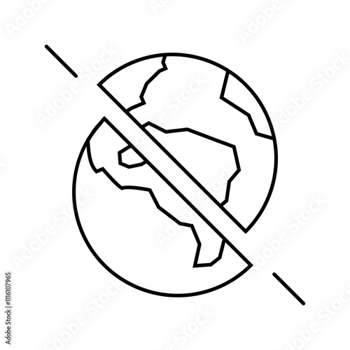 the existence of parallel universes line icon vector. the existence of parallel universes sign. isolated contour symbol black illustration