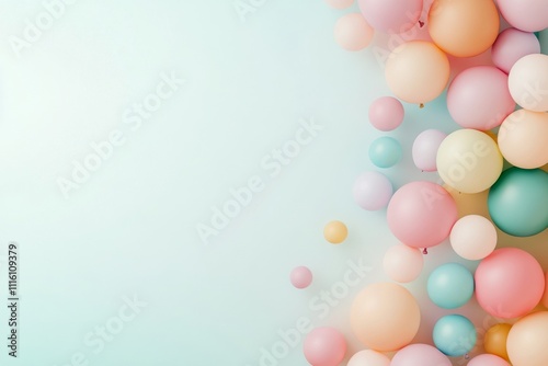 Colorful balloons create a festive atmosphere for celebrations and events