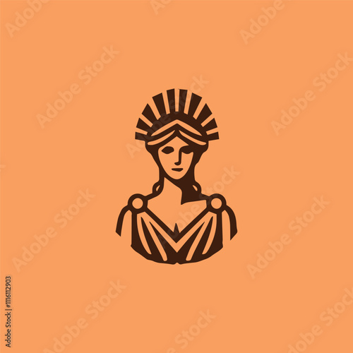 Beauty athena goddess logo