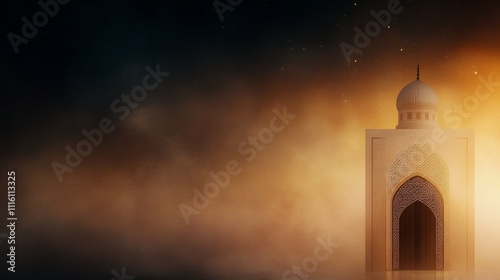Candle flickers beside a dark wooden cross on an aged stone wall in a quiet s...