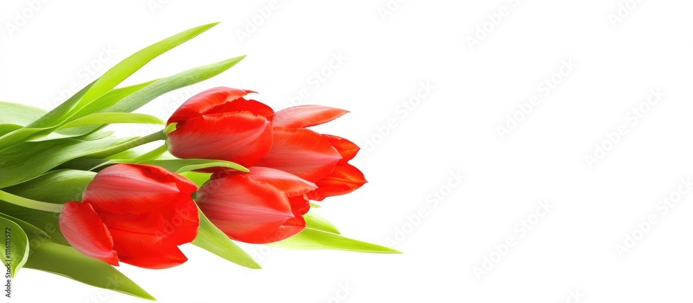 Vibrant bouquet of red tulips in natural daylight highlighting minimalist design perfect for seasonal greetings and floral card backgrounds Vibrant bouquet of red tulips in natural daylight highlighting minimalist design perfect for seasonal greetings and floral card backgrounds