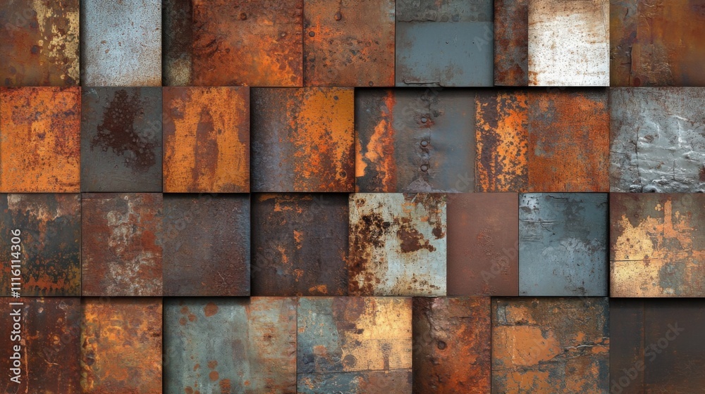 Rusty metal, textured background. Generative AI Rusty metal, textured background. Generative AI