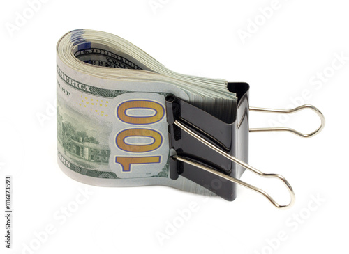 US dollars on a white background photo