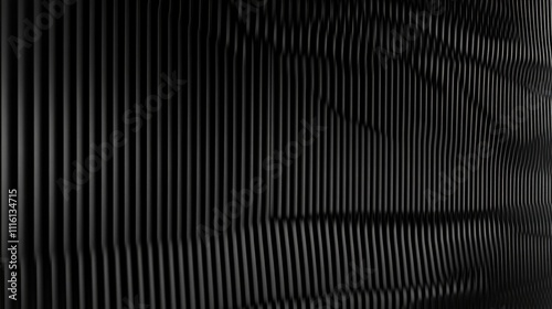 Wallpaper Mural Corrugated metal wall with dramatic shadows and texture emphasizing depth and industrial aesthetics for contemporary design applications Torontodigital.ca