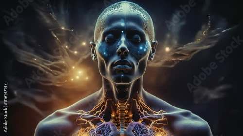 Futuristic Humanoid Portrait